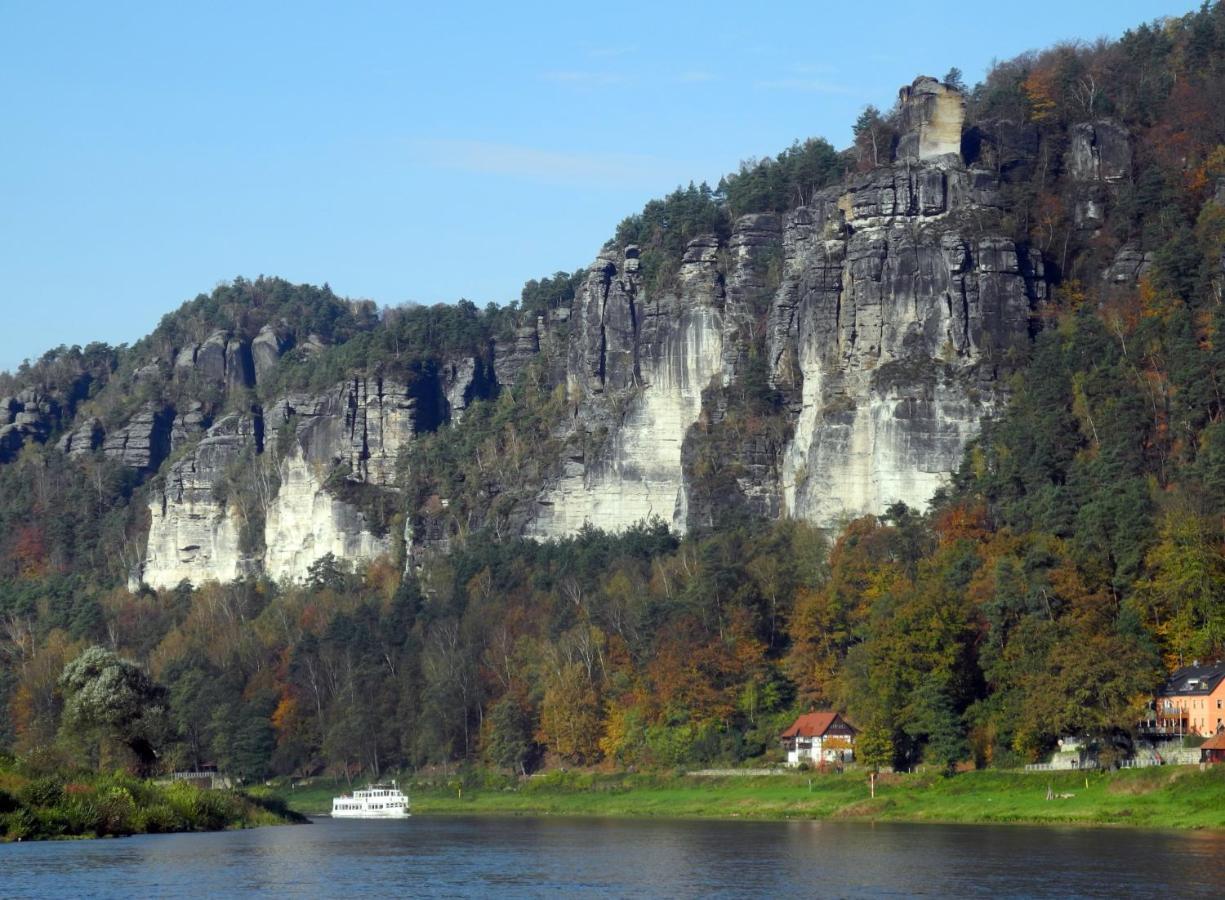 Ferienwohnungen Elbjuwel Rathen Exterior foto